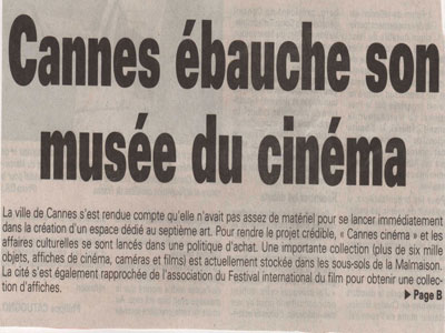 Cannes &eacutebauche son musée